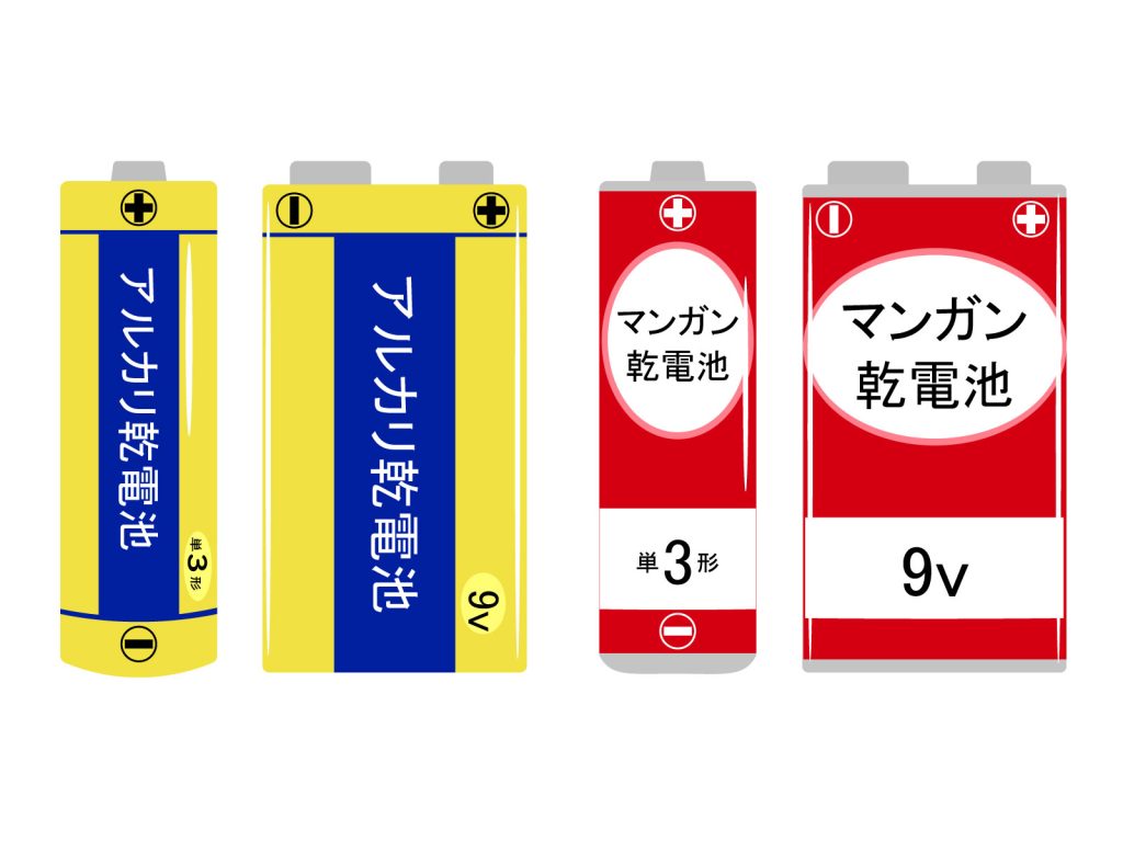 アルカリ電池とマンガン電池の違い｜時計・リモコン液漏れ防止術