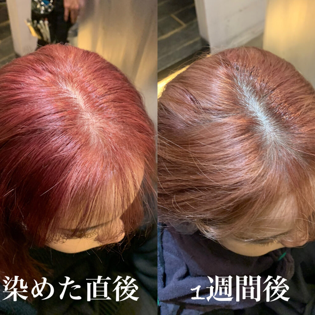 ブリーチなしダブルカラーの色落ち検証！綺麗に退色させるプロの技