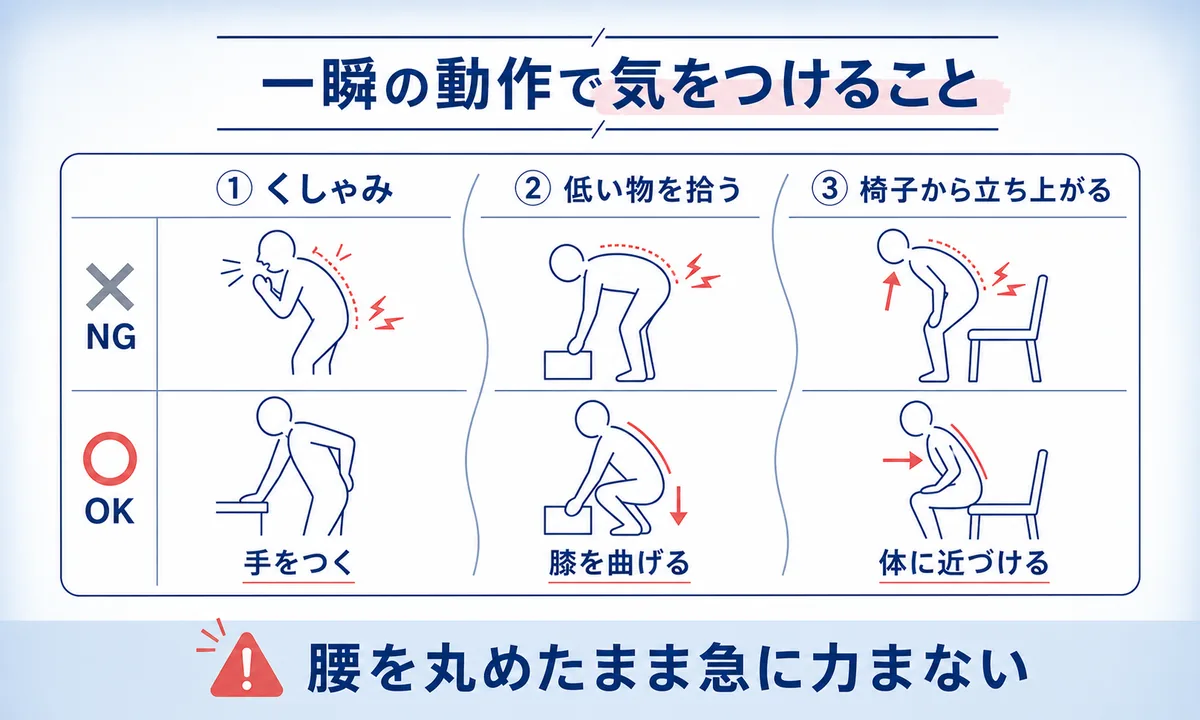 圧迫骨折でやってはいけないこと解説！悪化を防ぐNg動作と回復の鉄則