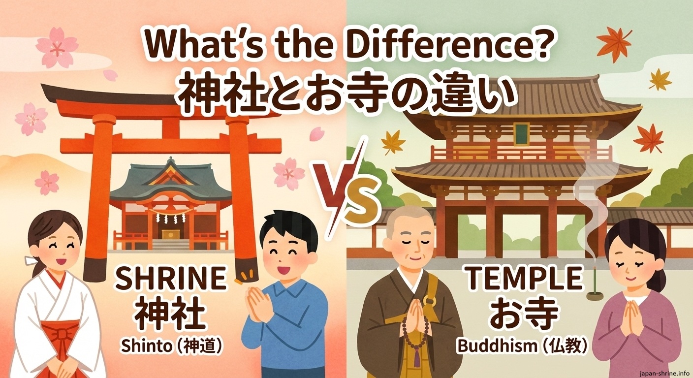 神社とお寺の決定的な違いとは？鳥居・作法・見分け方を徹底解説