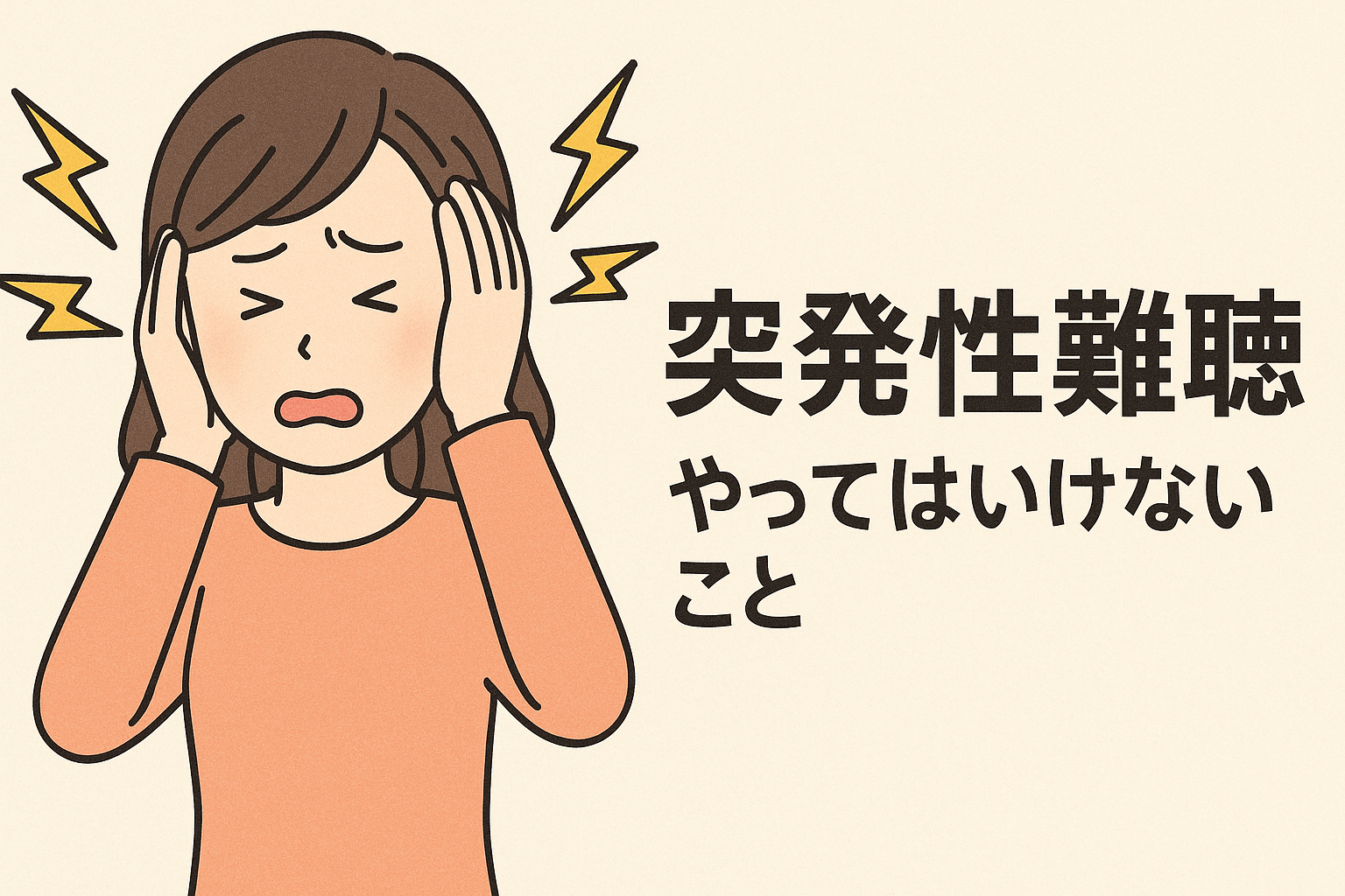 突発性難聴でやってはいけない行動｜放置の危険と48時間以内の対処法