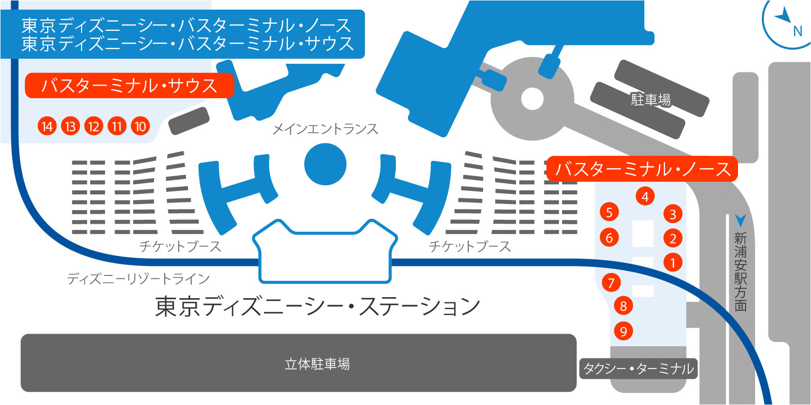 Tdsバスターミナルノース攻略！サウスとの違いと乗り場を徹底解剖