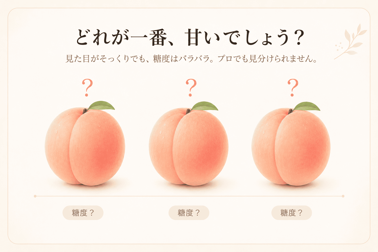 プロ直伝の美味しい桃の見分け方！スーパーで甘い完熟品を選ぶ極意