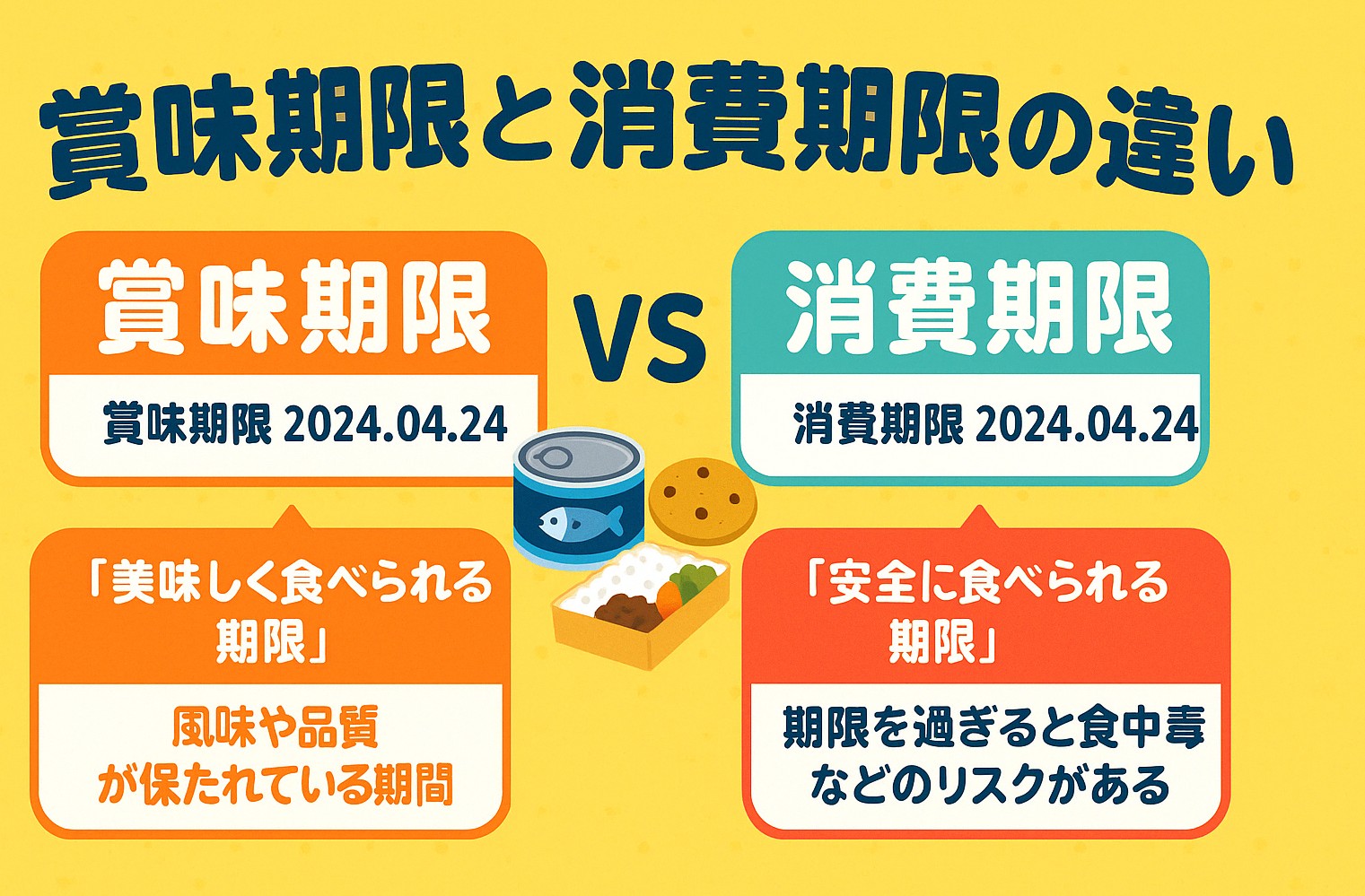 賞味期限と消費期限の違いとは？期限切れの危険性と安全係数の真相