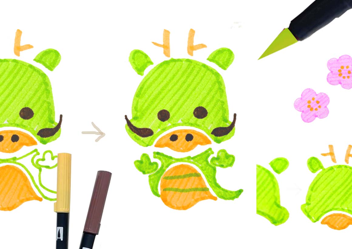 辰年の手書きイラスト攻略法！絵心ゼロでも可愛く仕上がるプロの極意