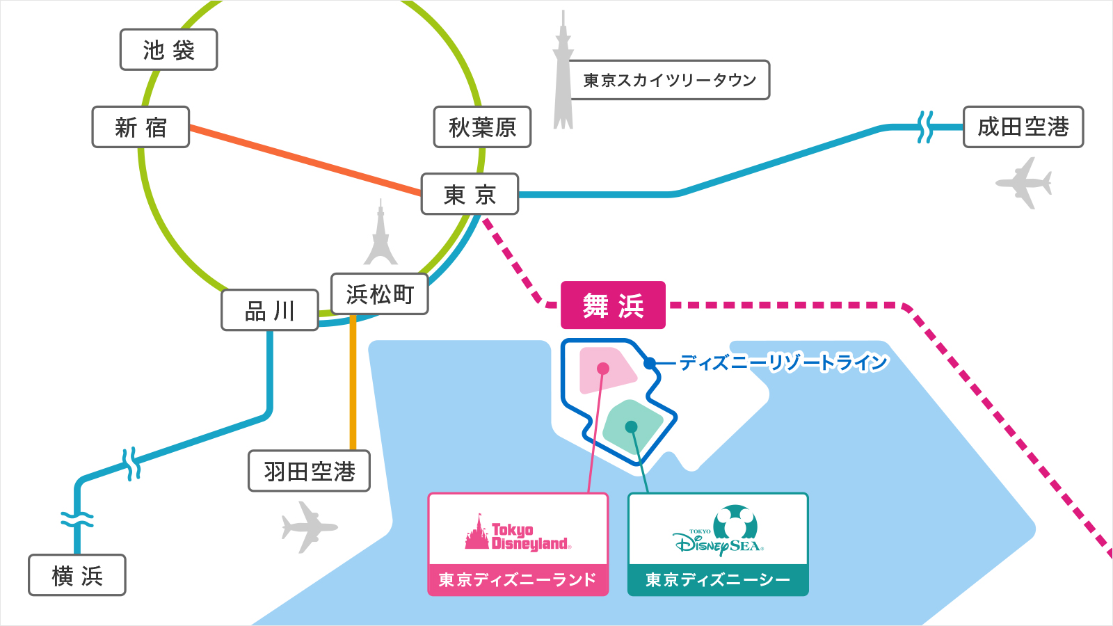 【2026最新】東京駅からディズニーへの最速・楽な行き方徹底比較
