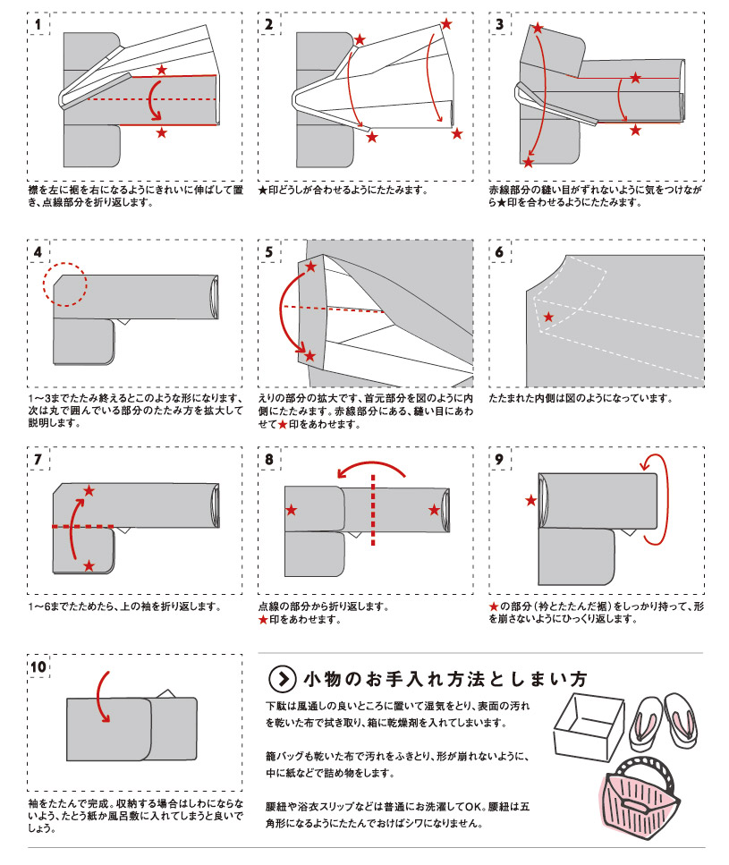 浴衣の畳み方でシワだらけになる原因は？本だたみ手順と来季の保管術